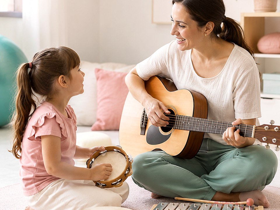 Imagem ilustrativa de musicoterapia infantil